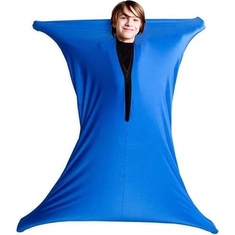 Cubrepiés sensoriales para niños, cuerpo completo envuelto en cubrepiés elásticos para aliviar el estrés en niños ansiosos, altura 89-119cm (1/5)