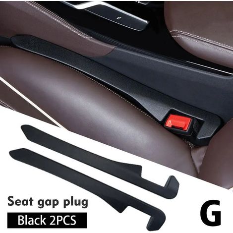(Lot de 2 noirs) Bouchons de joint d'étanchéité pour sièges auto, étanches, accessoires universels pour l'intérieur de voiture (1/5)
