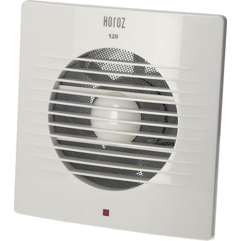 Extracteur d’air simple flux carré 120 mm – Débit 120 m³/h – Bruit 47 dB – Matériau ABS – IP20 pour salle de bain, WC, cuisine – Hepoluz (1/5)