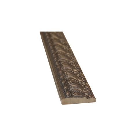 Décor de tôle avec moulure - Longueur 1250mm largeur 50mm épaisseur 15mm - Fonte à visser ou souder - DECO FER FORGE