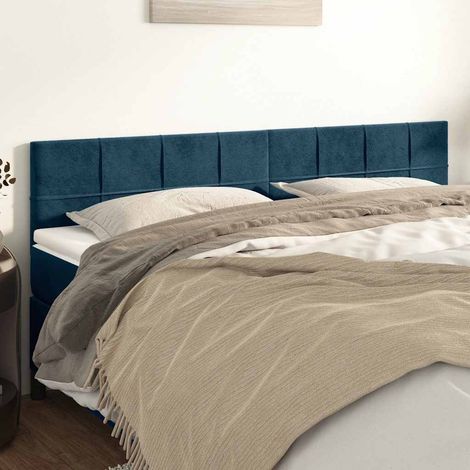 Têtes de lit Bleu foncé 160 x 5 x 78/88 cm Velours (1/5)