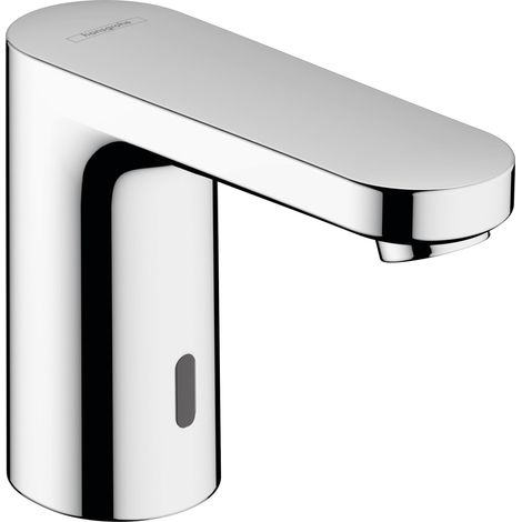 hansgrohe Vernis Blend 71503000 Mitigeur de lavabo électronique à eau froide sur batterie, sans tirette ni vidage, robinet de salle de bain, 100 mm, économie d'eau (EcoSmart), chromé (1/5)