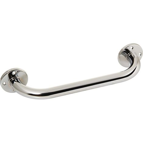 Barre d'appui droite - 365 mm - Diamètre 25 mm - laiton nickelé chromé - Pellet ASC (1/2)