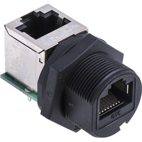 Coupleur à 90° RJ45 Femelle RS PRO Blindé ( Prix pour 1 )