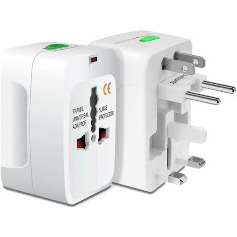 Travel Adapter Universal Adapter, English Plug Adapter – France to USA Plug, 150 Countries International Plug Adapter (1/5)
