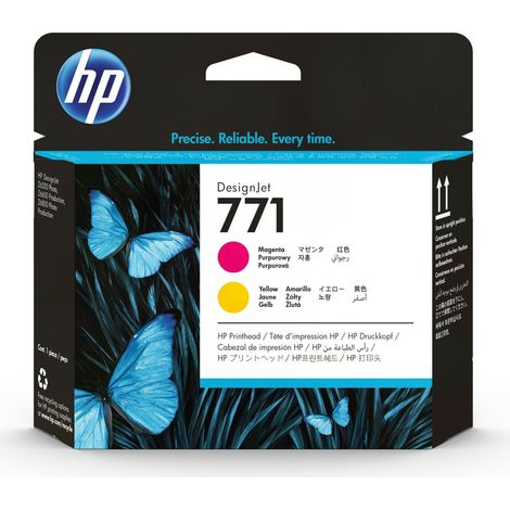 HP 771 Testina Stampante Ad Inchiostro Magenta Giallo (1/4)