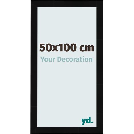 yd. - Cadre photo 50x100 - Noir Brillant - MDF - Pisa (1/5)