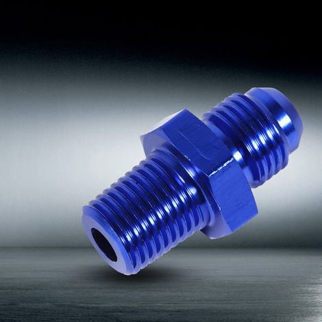 Raccord bleu AN6 -1/4" pour refroidisseur d'huile automobile (1/5)