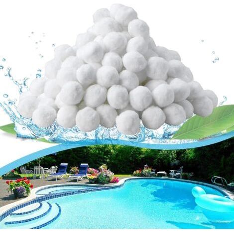 Balle Filtrante 700 g, Boules de Filtre de Piscine, Réutilisables, Remplace 25 kg de Sable Filtrant, Matériau Léger, Billes Filtrantes pour Divers Systèmes de Filtration de Piscine, Filtre d' (1/5)