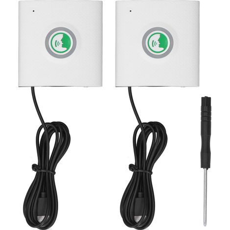 Sonnette sans fil intelligente 2 voies intercom vocal longue distance clair pour sécurité maison bureau blanc (1/5)