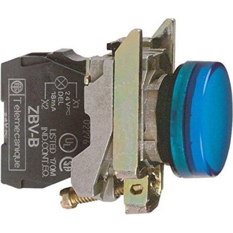 Schneider lampada spia blu led integrato 230v luce fissa xb4bvm6