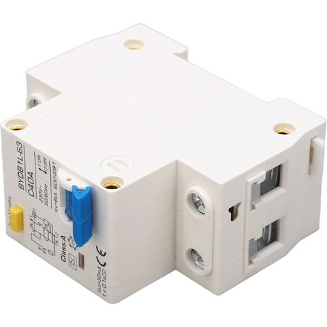 BAOYIBYDB1L-63 C40A 230V 40A Disjoncteur différentiel 30mA 1P+N miniature Disjoncteur différentiel de type A pour montage sur rail DIN (1/5)