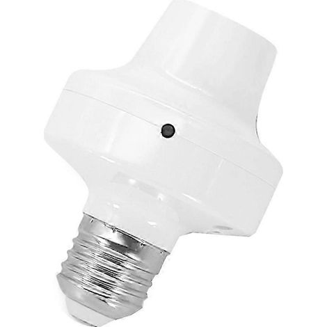 Adaptateur pour ampoule intelligente compatible Wi-Fi pour ampoules E27 et E26, compatible avec l'application EWeLink et les ampoules LED. (1/5)