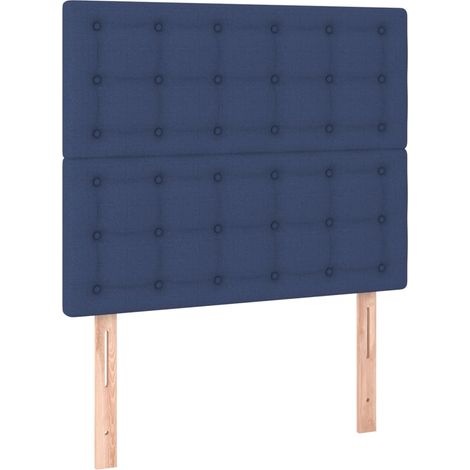 Maison Exclusive - Cabecero de cama azul 100x5x118/128 cm Tela