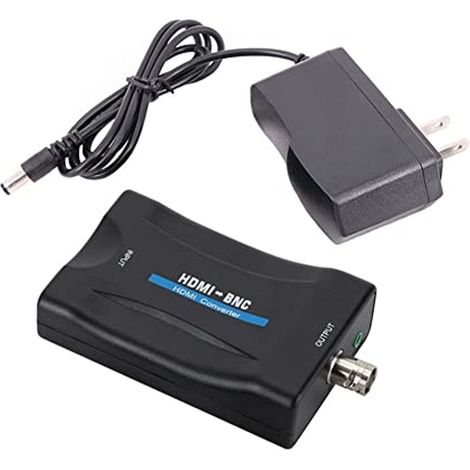 Convertisseur Analogique Numérique HDMI Entrée BNC Sortie Stéréo 3.5mm Avec Adaptateur Alimentation (1/3)