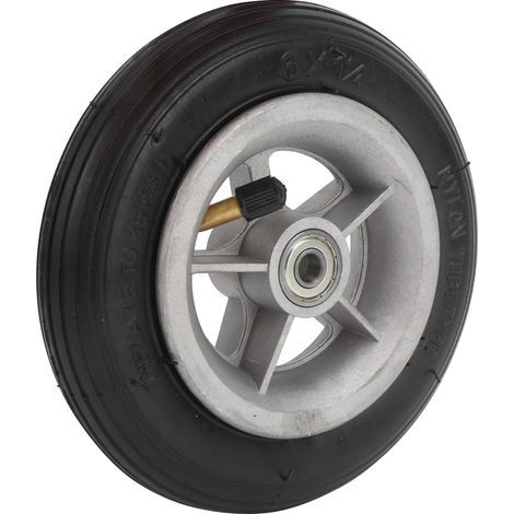 6x1 1/4 6 pouces roue en caoutchouc résistant à l'usure roue Scooter électrique gonflage pneu en caoutchouc (1/5)