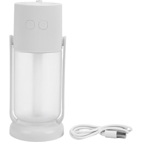 Portable Mini Humidifier Multifunctional Small Cool Mist Humidifier with Ambiance Light for Cars Travel Office Home White (1/5)