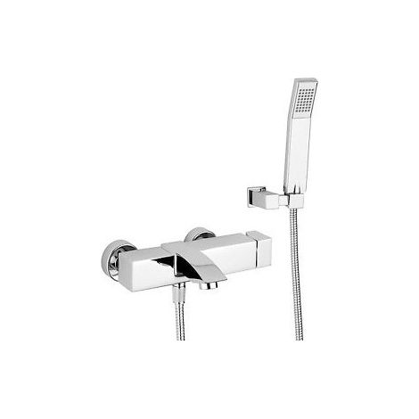 Miscelatore vasca esterno con deviatore e accessori Cromato PAFFONI LEVEL (1/7)