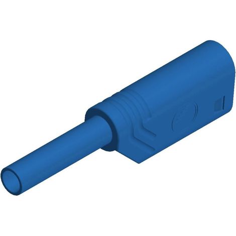 SKS Hirschmann Ficha Banana Macho de Seguridad Azul