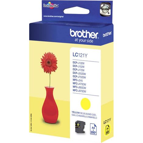 Brother LC-121Y cartouche d'encre 1 pièce(s) Original Jaune (1/2)