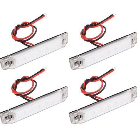 4 feux de position LED 6 diodes 12V pour bateau kayak remorque camping-car bus autocaravane, bande lumineuse de navigation (1/5)