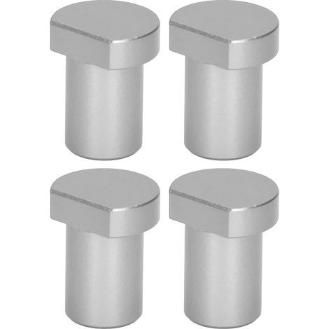 Blocs de limite de bureau pour le travail du bois, établi multifonctionnel, butées de frein, 20mm de diamètre, argent, 4 pièces (1/5)