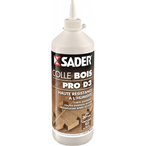 Sader – Colle à bois progressive 750 g – Haute résistance à l'humidité – Pour bois dur et panneaux MDF – Application facile avec pinceau (1/3)