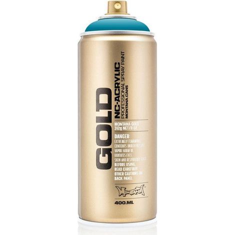 Bombe de peinture - Gold - Acrylique - Aqua - G6260 - 400ml - Montana Cans