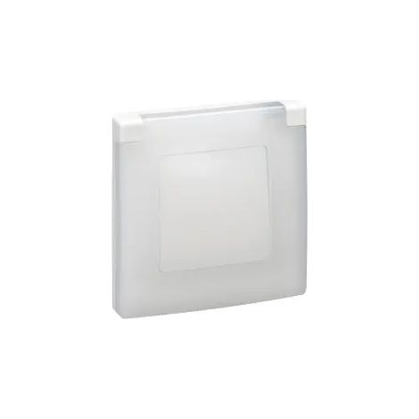Legrand 665000 Plaques 1 poste Niloé - IP44 - IK07 - finition Pur