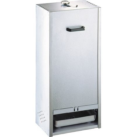 Peetz Alu-Räucherofen 630 - 20 Fische liegend oder hängend oder ca. 20 Aale, silber, mit Schieber (1/5)
