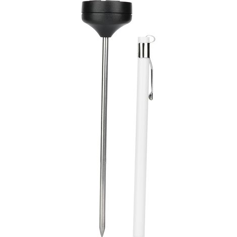 Thermomètre numérique inox à affichage digital, jauge de mesure de température -40 à 200°C, sonde de précision pour usage industriel et domestique. (1/5)