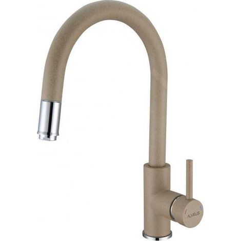 Alveus Delos - Mitigeur d'évier avec bec extractible, beige 1129020 (1/2)