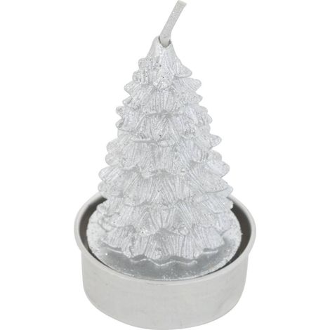 Lote de 4 velas de mesa con forma de abeto - Atmosphera créateur d'intérieur (1/5)