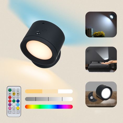 Lumière d'ambiance à changement de couleur RVB 3 températures intensité variable commande tactile télécommande (1/4)