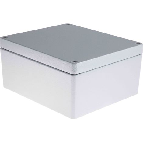 Boîtier RS PRO en Fonte d'aluminium, 230 x 200 x 110mm, Gris IP66 ( Prix pour 1 ) (1/4)