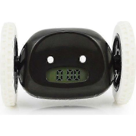 Réveil ultra bruyant à roulettes, conçu pour les gros dormeurs - un réveil amusant qui roule, devient incontrôlable, bouge et saute en 26 secondes. (1/4)