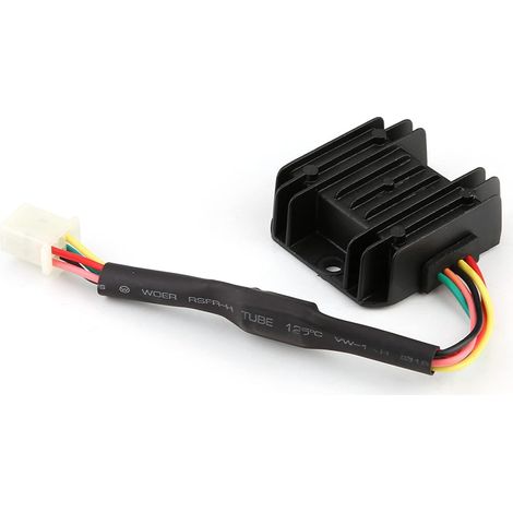 régulateur Tension kpw 50 régulateur de Tension Quad Motorcycle Regulator, Régulateur Redresseur avec 5 Broches pour Moto Universelle Moto Quad Scooter (1/5)