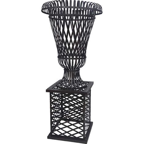 Support plante géant noir 90x90x202cm (1/3)