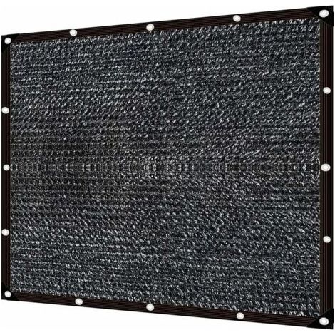 Voile d'ombrage,Filet d'Ombrage Noir,Filet Protection Solaire,Filet D'Ombrage,Filet D'ombrage Terrasse,Tissu D'Ombrage,Voile Solaire,Voile d'ombrage (3×4m) (1/5)