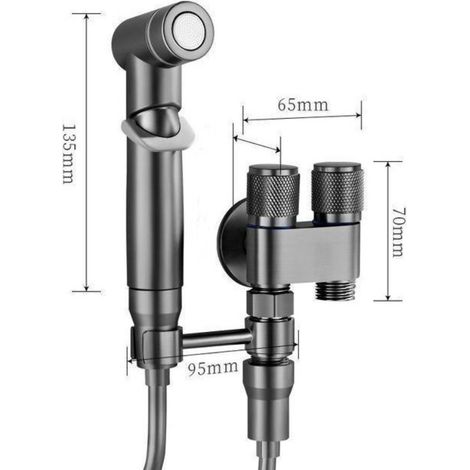 Ensemble de toilette compagnon en acier inoxydable - Nettoyage amélioré (1/2)