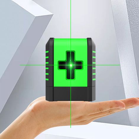 Small Portable 2 Lines Laser Level Leveling Laser 3° Self Levelling Diagonal Line Multi-function Laser Level for Household Flooring Tile Layout Door Window Instal (1/5)