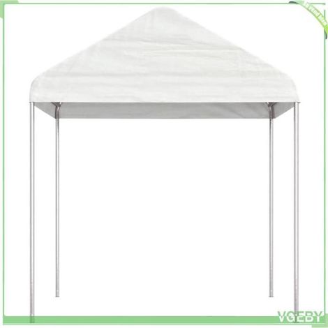 Pavillon avec toit - FAFEICY - 362635 - 2,28x2,23x2,69 m - PE 160 g/m² - Structure acier anti-UV (1/3)