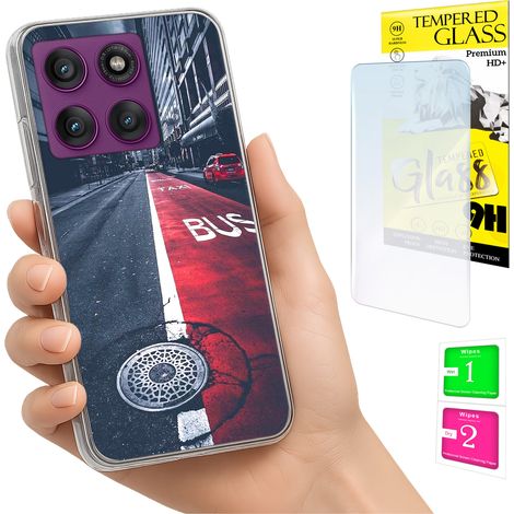 Funda para Motorola Edge 60 Pro con carcasa trasera y cristal 9H. (1/5)