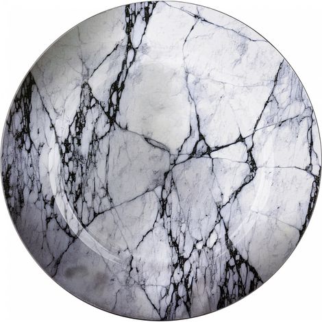 Support à assiette 1,5 x 33 x 33 cm blanc gris (1/4)