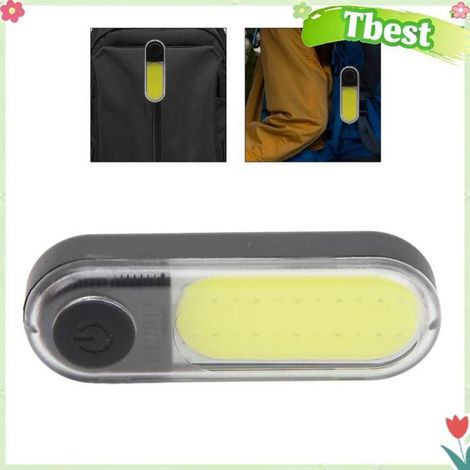 Tbest Lampe de poche à clipser Lampe de poche à Clip, lumière courante, étanche, lumières de sécurité, Rechargeable sport lampe (1/5)