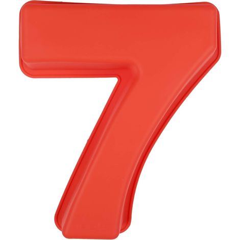 Moule À Gâteau En Silicone - Chiffre 7 - 20 X 25 Cm - Résistant À La Chaleur Jusqu'à 230 °C - Pour Anniversaire Et Célébration - 1 Pièce (1/5)