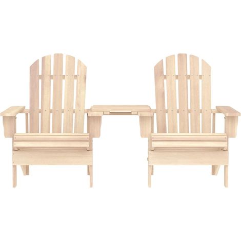 Maison Exclusive - Sedie da Giardino Adirondack con Tavolino in Legno Abete