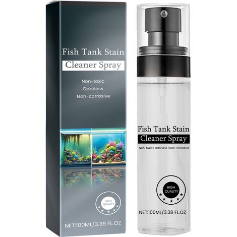 Spray Nettoyant Aquarium - Détartrage Doux Sans Rinçage - Pour Vitres Et Parois Acryliques - 100 ml (1/5)