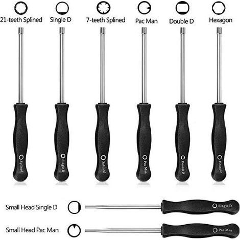 8-teiliges Vergaser-Einstellschraubendreher-Set zur Vergaserreinigung, Motorreparatur, geeignet für die meisten 2-Takt-Motoren (8 Schraubendreher mit Etui und Nadel) (1/4)
