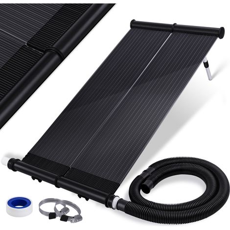 KESSER® Colector solar ECO Calentador de piscina 108 x 74 x 15cm (L x A x A) Calentador de agua caliente Calentador solar para piscinas l Plástico resistente a los rayos UV l 108x73 cm (1/5)
